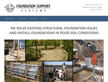 Tablet Screenshot of foundationsupportsystems.com